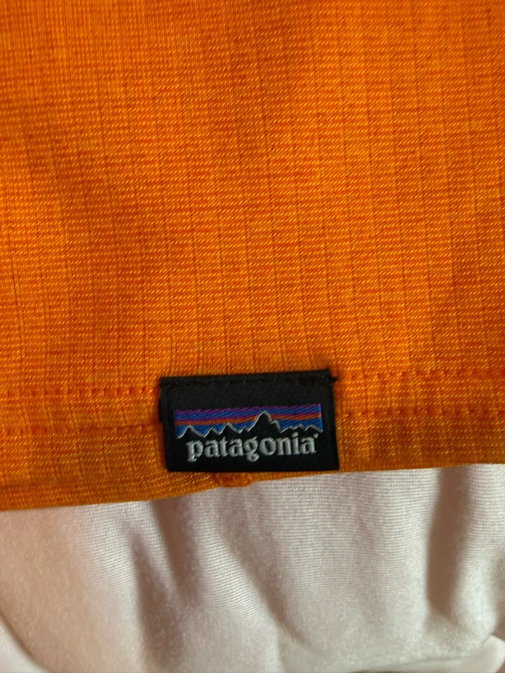 Patagonia Men’s Capilene Thermal Weight Zip-Neck Orange Grid Fleece Pullover M